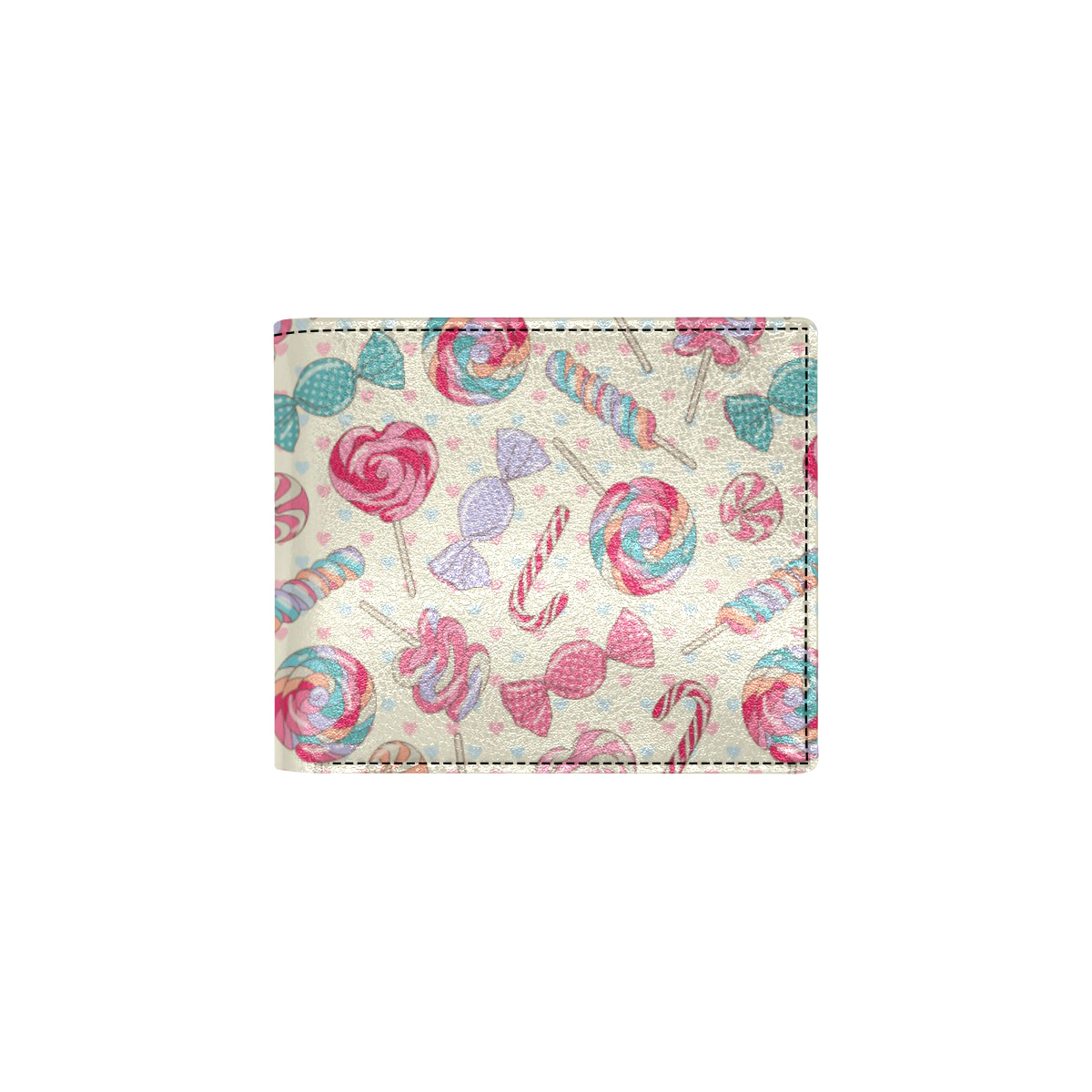 Candy Pattern Print Design CA04 Men's ID Card Wallet