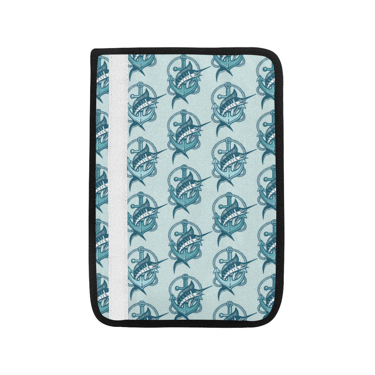Swordfish Pattern Print Design 03 Car Seat Belt Cover
