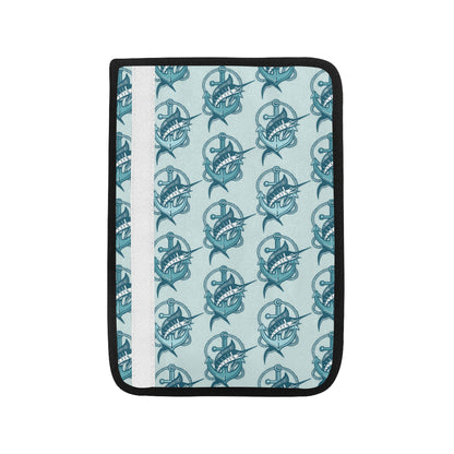 Swordfish Pattern Print Design 03 Car Seat Belt Cover
