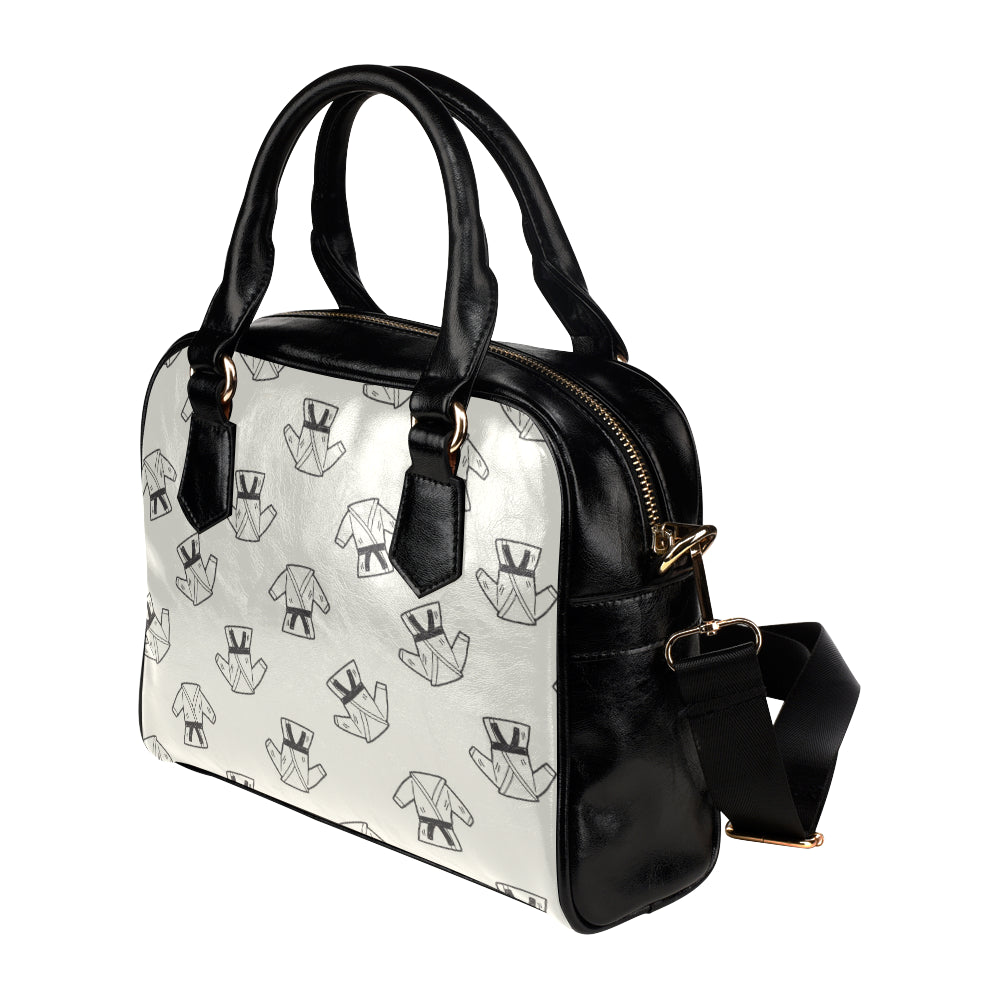 Karate Pattern Print Design 01 Shoulder Handbag