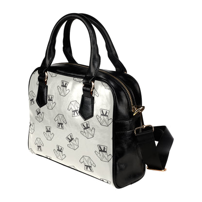 Karate Pattern Print Design 01 Shoulder Handbag