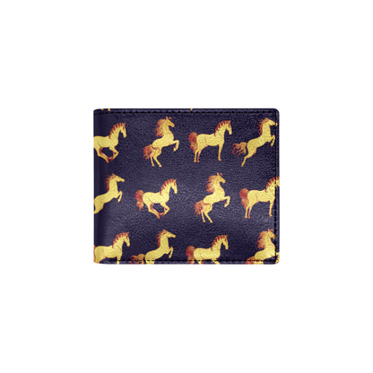 Gold Horse Pattern Men's ID Card Wallet