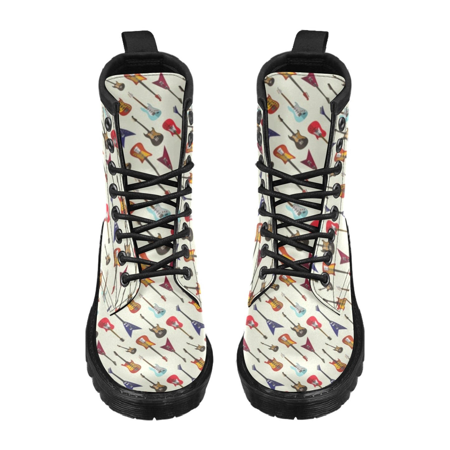 Electric Guitar Print Design LKS404 Women's Boots