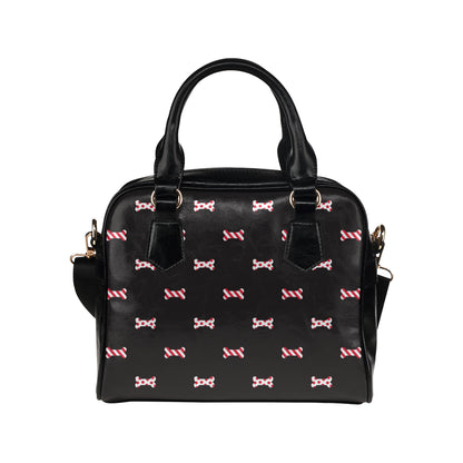 Dog Bone Pattern Print Design 04 Shoulder Handbag