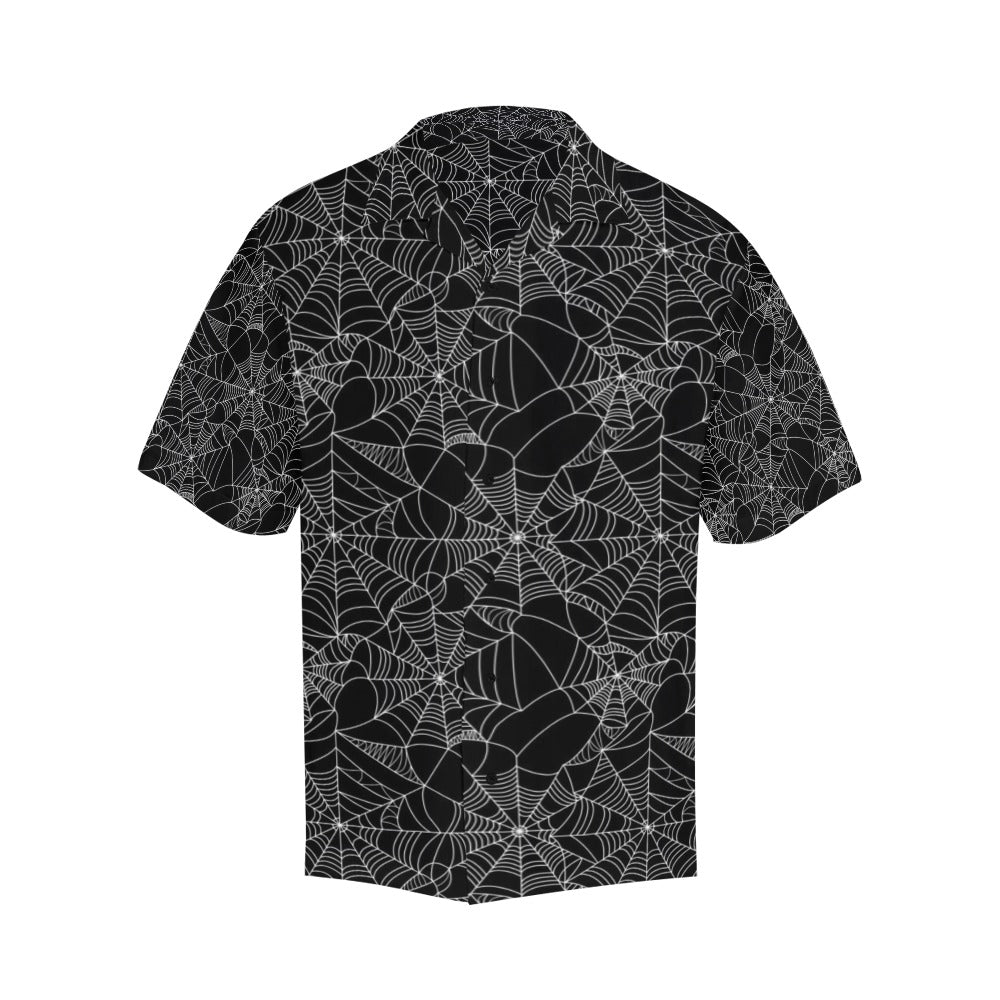 Spider Web Print Design LKS301 Men's Hawaiian Shirt