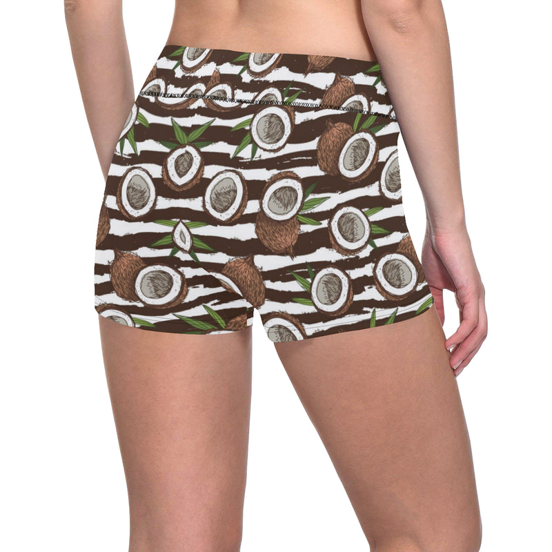 Coconut Pattern Print Design CN04 Yoga Shorts