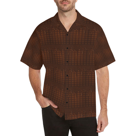 Chocolate Pattern Print Design 01 Men's Hawaiian Shirt