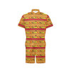 Mexican Blanket Ornament Print Pattern Men's Romper