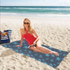 Sea Turtle Print Design LKS307 Beach Towel 32" x 71"