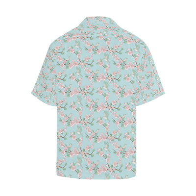 Cherry Blossom Pattern Print Design 02 Men's Hawaiian Shirt