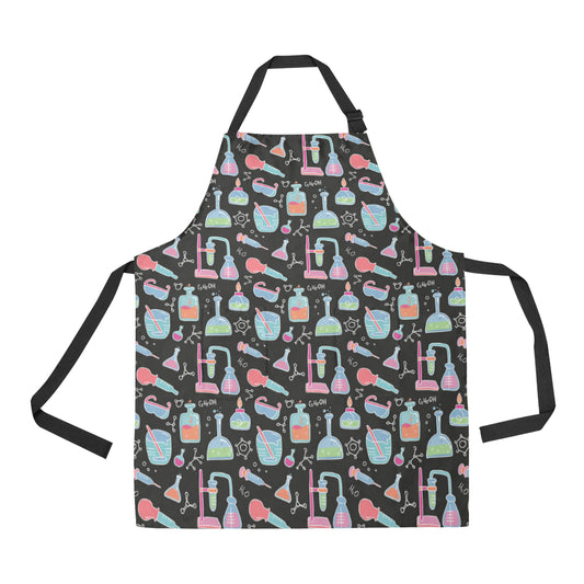 Chemical Pattern Print Design 06 Apron with Pocket