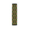 Kente Green Design African Print Car Seat Belt Cover