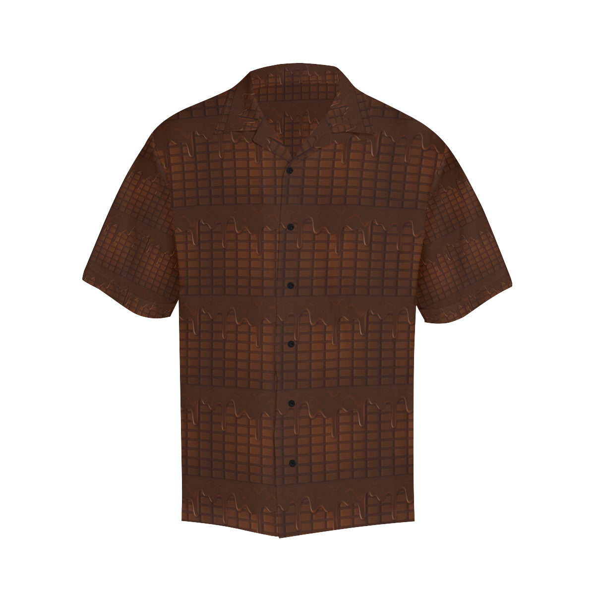 Chocolate Pattern Print Design 01 Men's Hawaiian Shirt