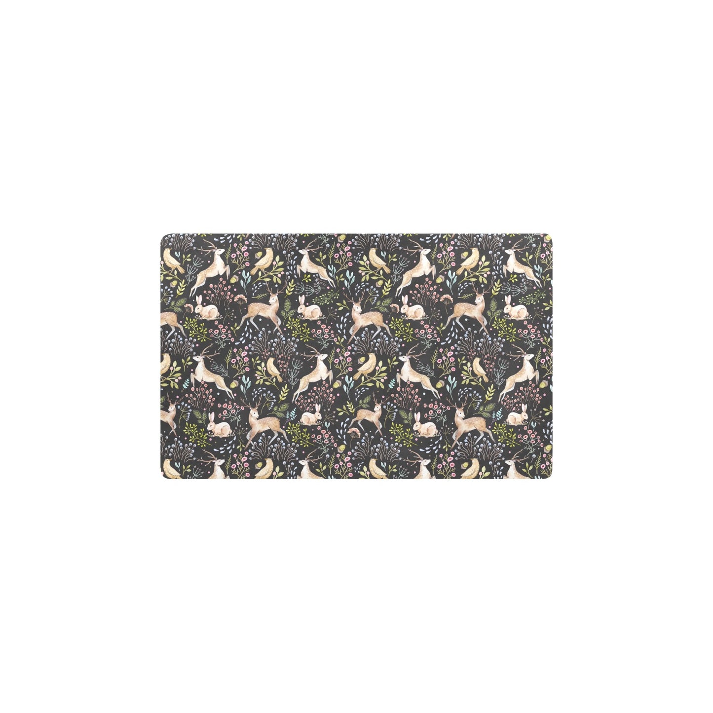 Deer Floral Jungle Kitchen Mat