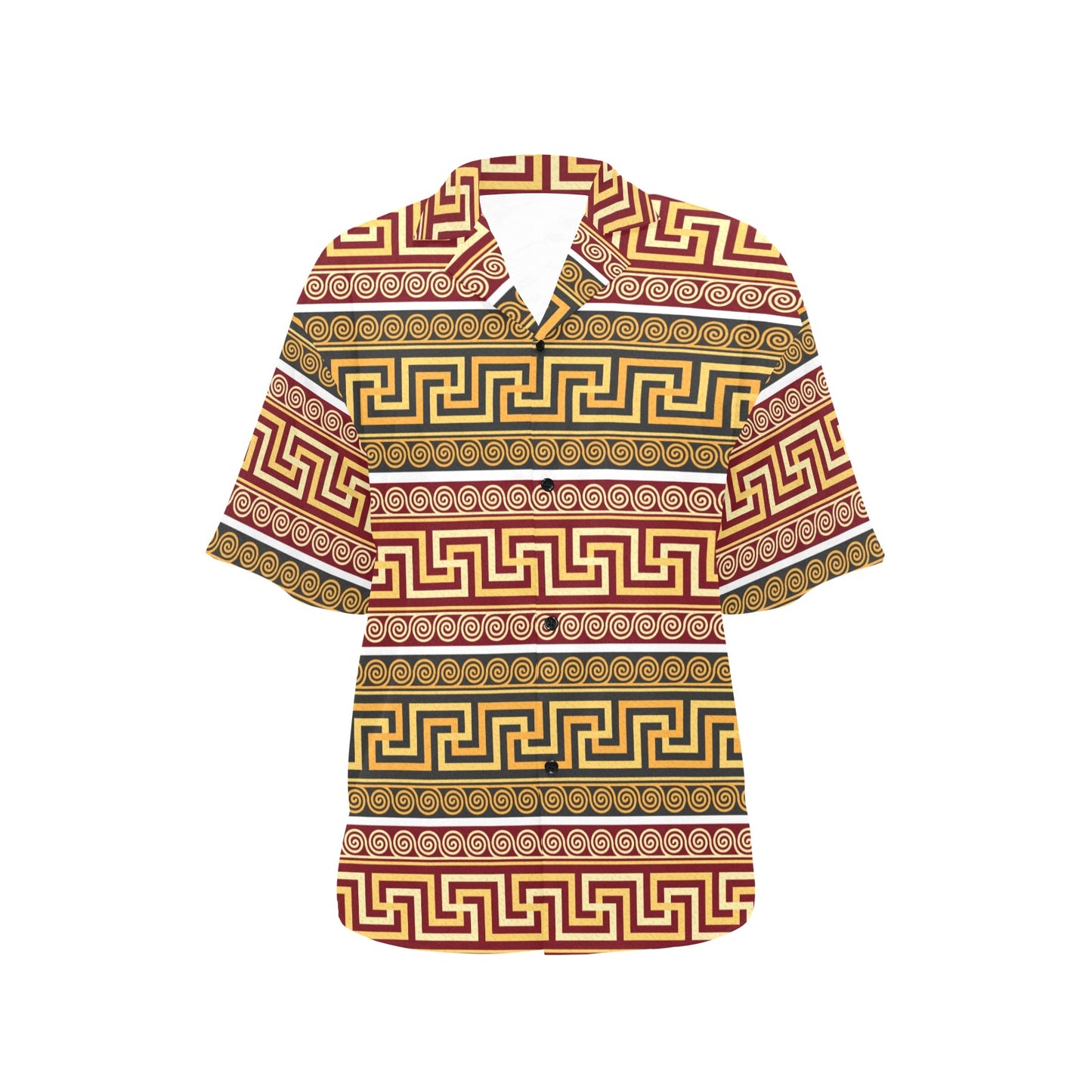 Ancient Greek Pattern Print Design LKS302 Women's Hawaiian Shirt