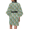 Birds Pattern Print Design 07 Women's Short Kimono