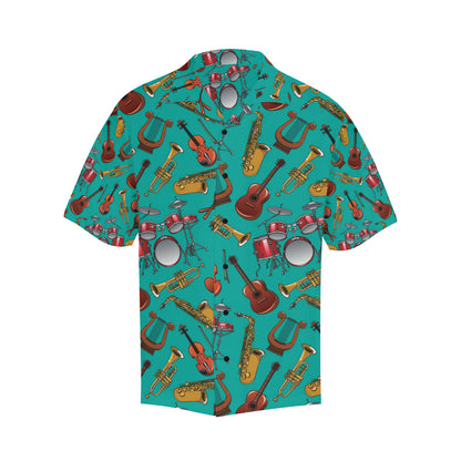 Drum Set Pattern Print Design 01 Men's Hawaiian Shirt