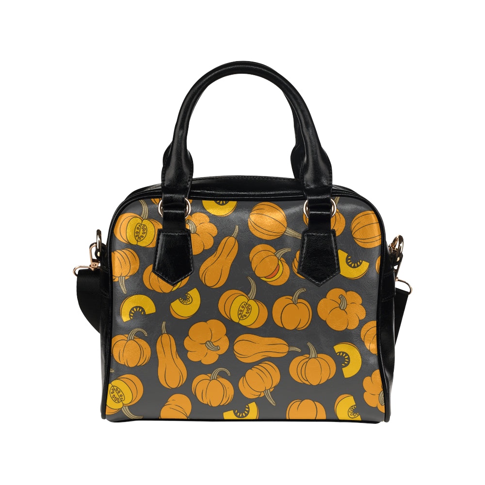Pumpkin Pattern Print Design A03 Shoulder Handbag