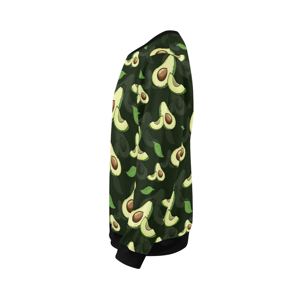 Avocado Pattern Print Design AC07 Men Long Sleeve Sweatshirt