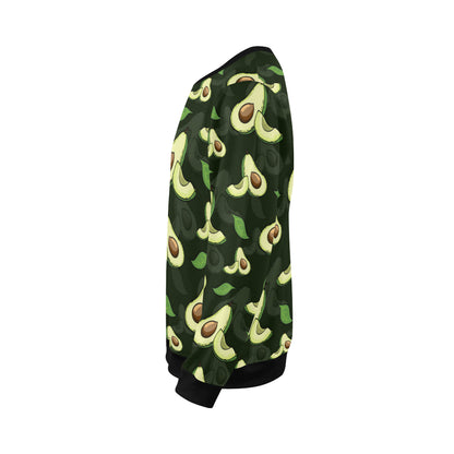 Avocado Pattern Print Design AC07 Men Long Sleeve Sweatshirt