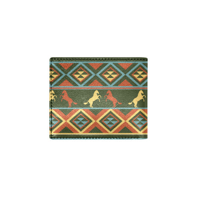 Horse Western Pattern Men's ID Card Wallet