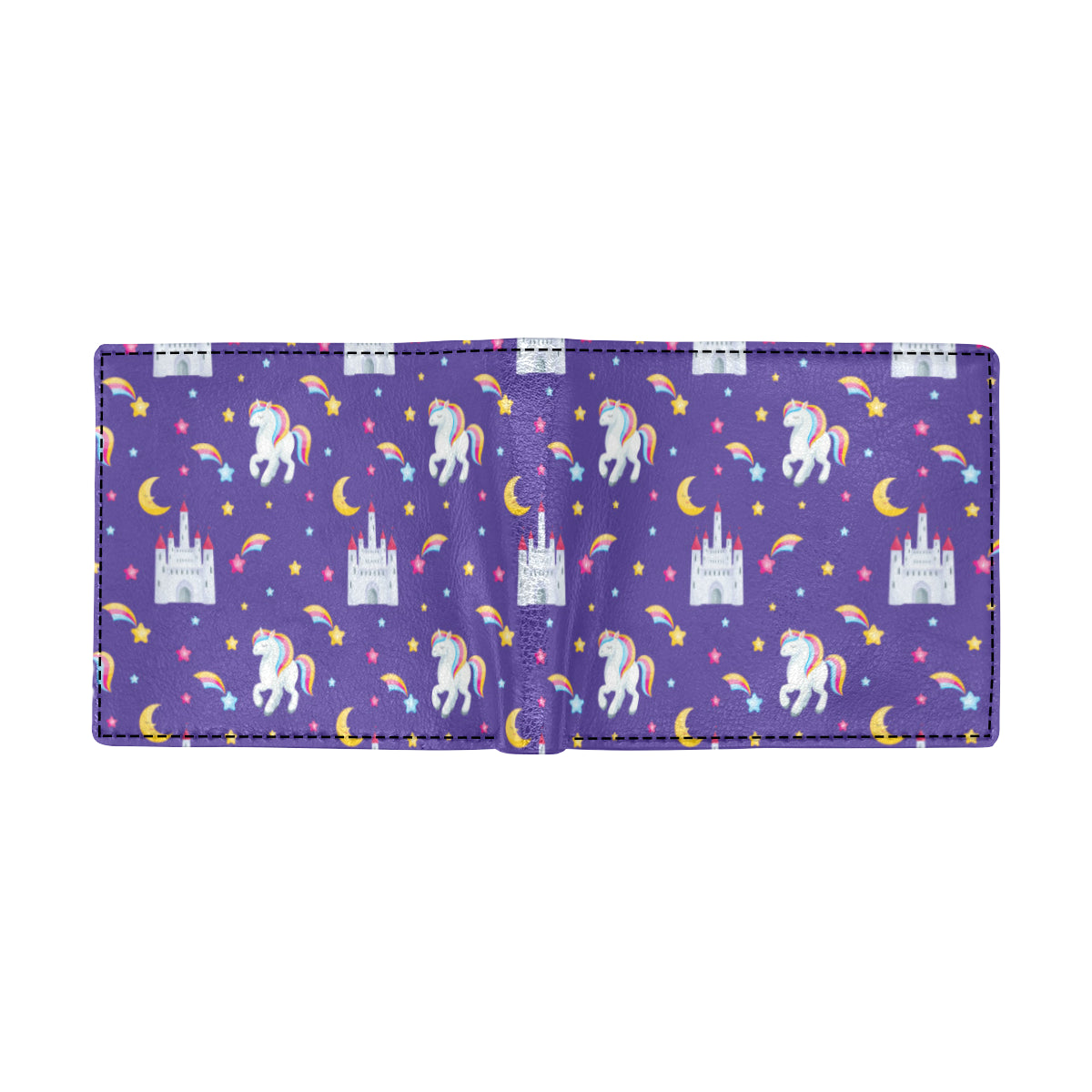 Unicorn Casttle Men's ID Card Wallet