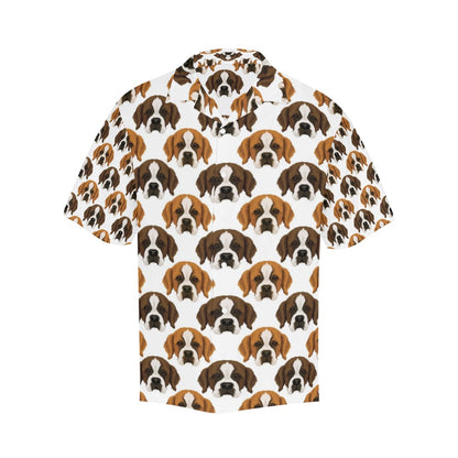 St Bernards Print Design LKS301 Men's Hawaiian Shirt