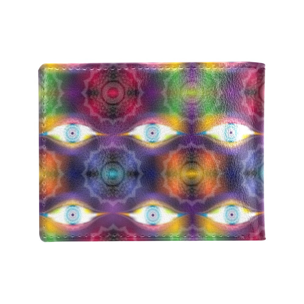 Chakra Eye Print Pattern Men's ID Card Wallet