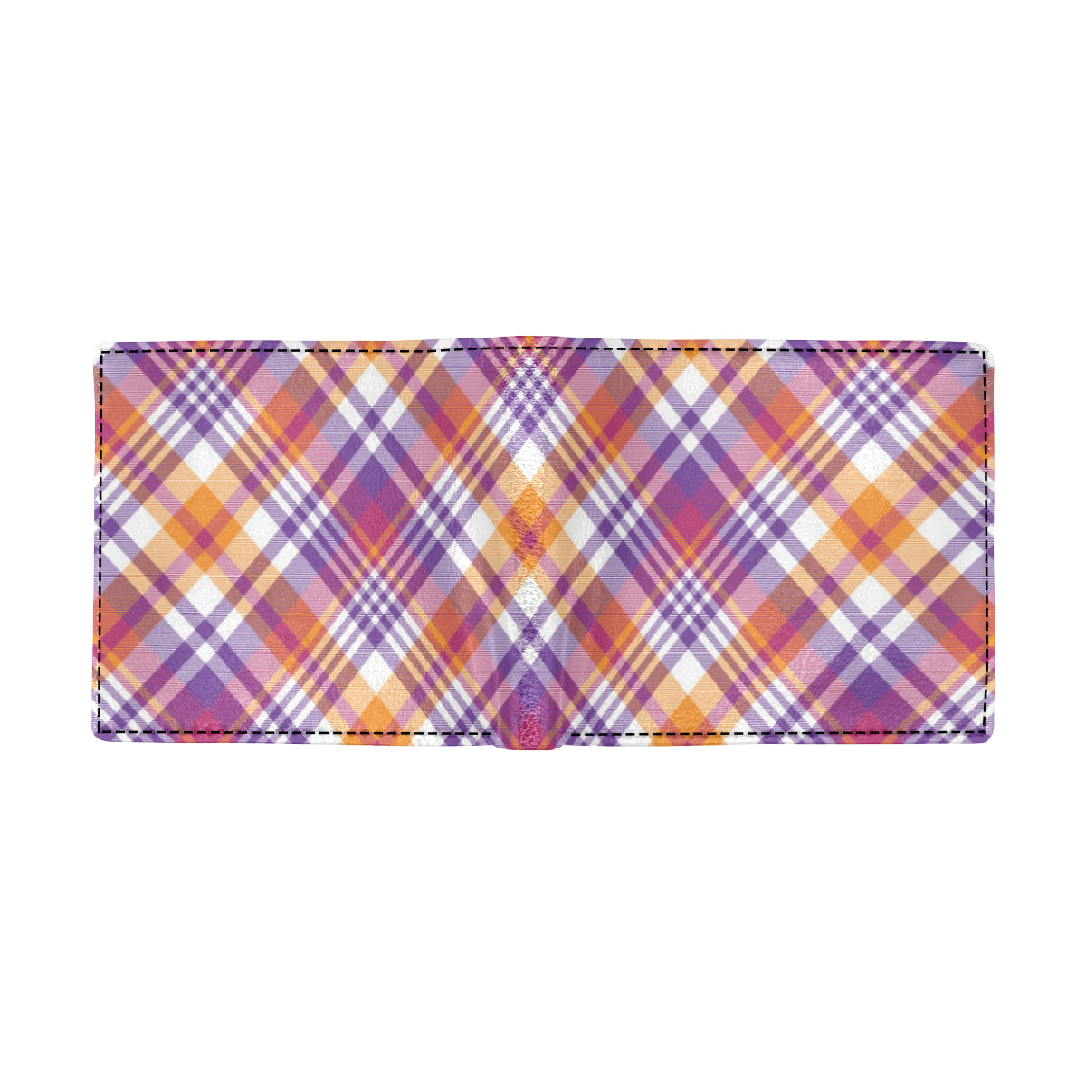 Madras Pattern Print Design 02 Men's ID Card Wallet