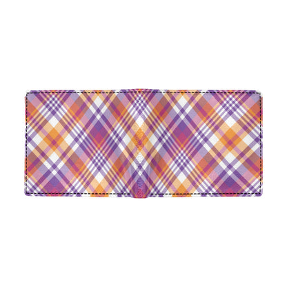 Madras Pattern Print Design 02 Men's ID Card Wallet
