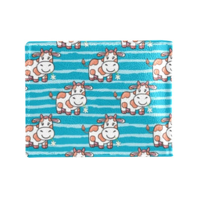 Cow Cute Print Pattern Men's ID Card Wallet