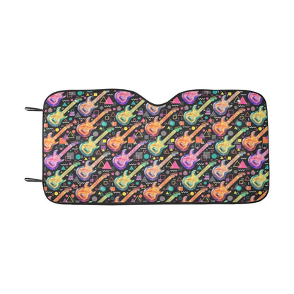 Electric Guitar Print Design LKS403 Car front Windshield Sun Shade