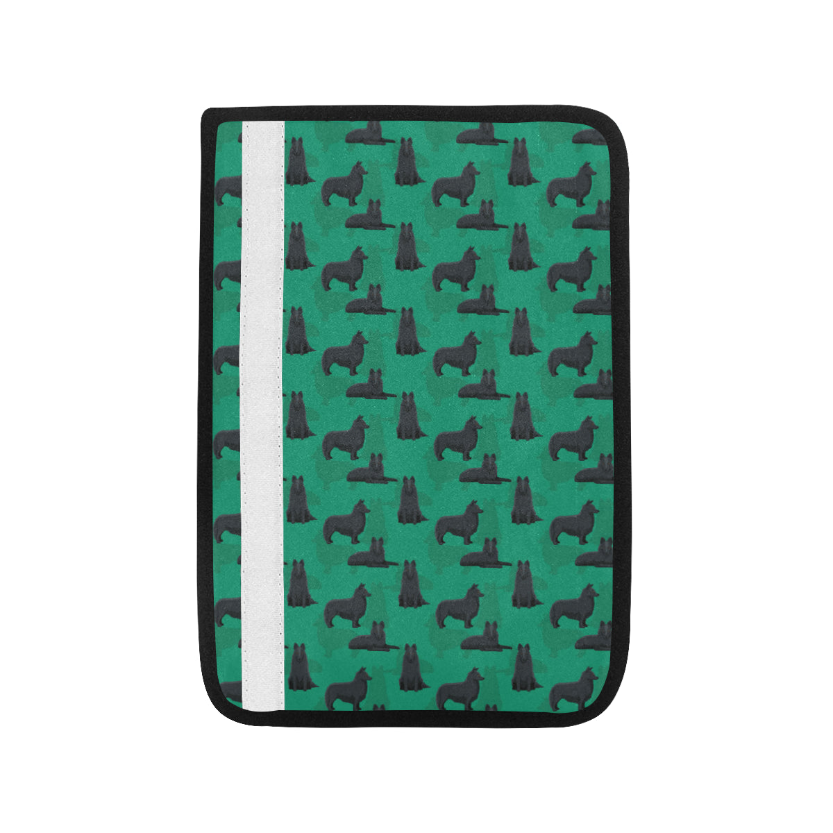 Belgian Sheepdog Pattern Print Design 01 Car Seat Belt Cover