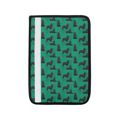 Belgian Sheepdog Pattern Print Design 01 Car Seat Belt Cover