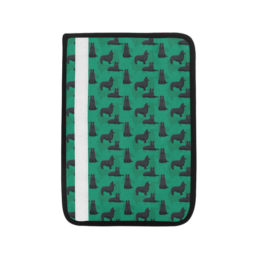 Belgian Sheepdog Pattern Print Design 01 Car Seat Belt Cover