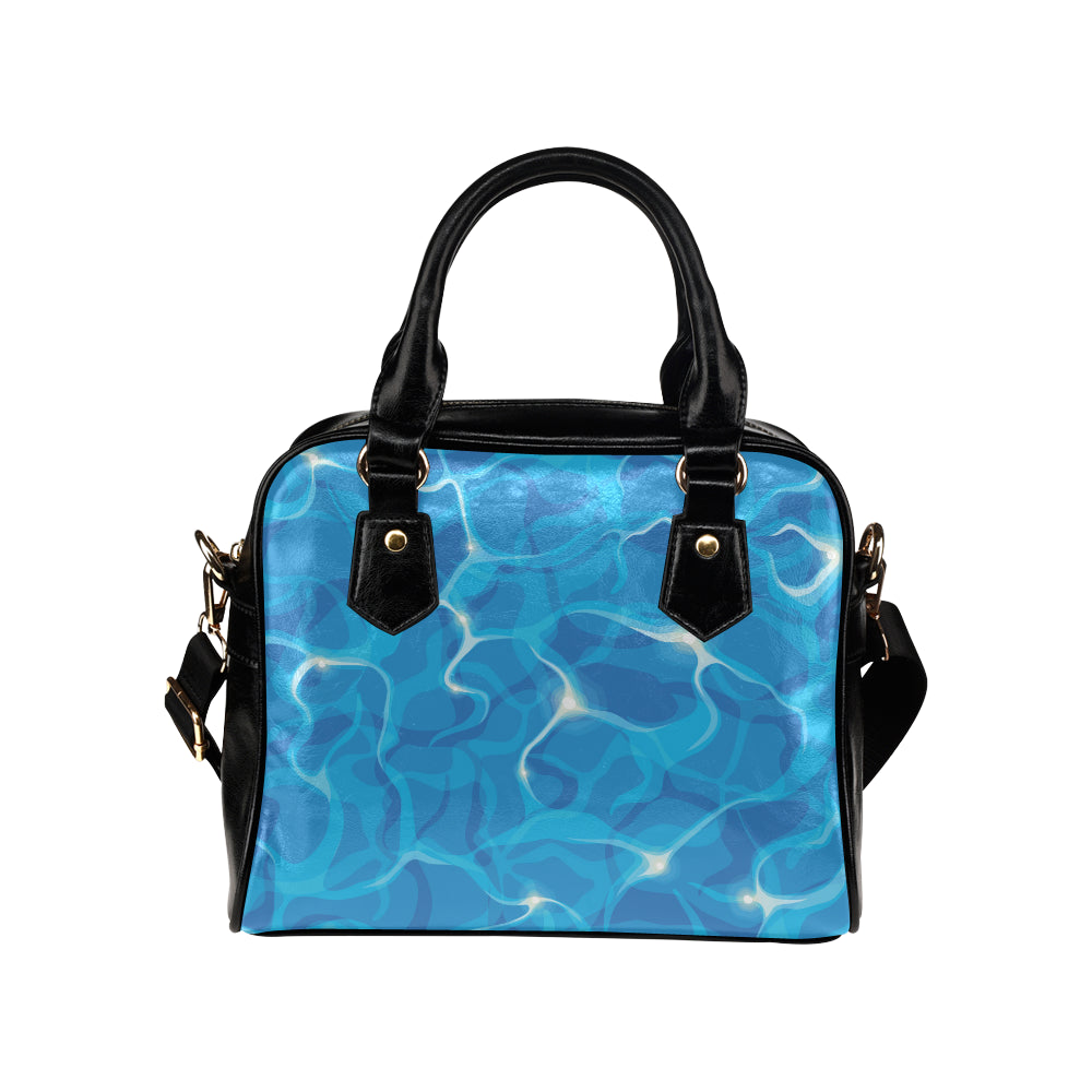 Ocean Reflex Pattern Print Design A02 Shoulder Handbag