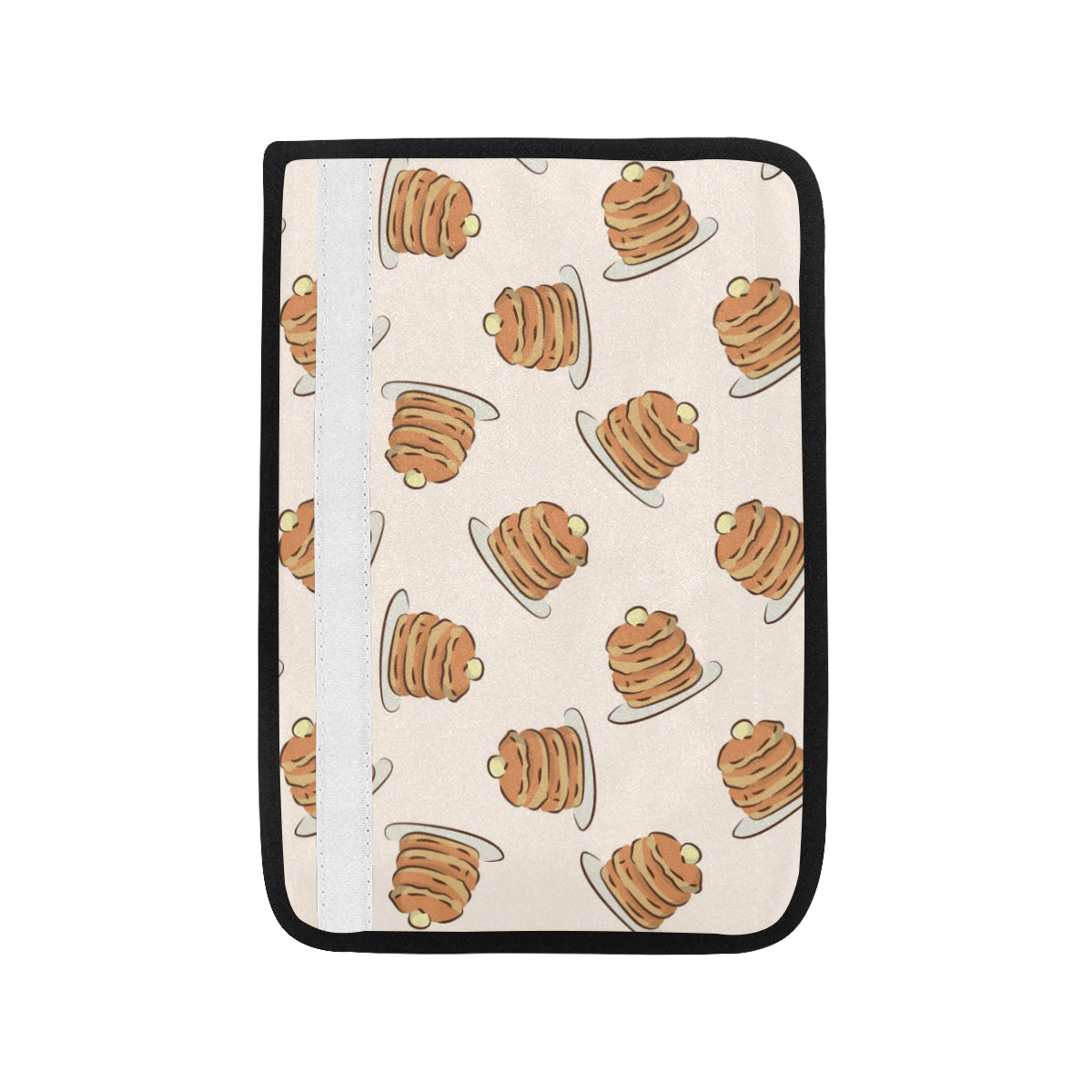 Pancake Pattern Print Design A01 Car Seat Belt Cover