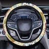 Cow Farm Design Print Steering Wheel Cover with Elastic Edge