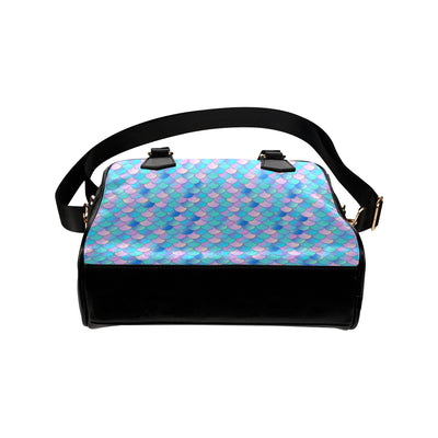 Mermaid Scales Pastel Pattern Print Design 07 Shoulder Handbag