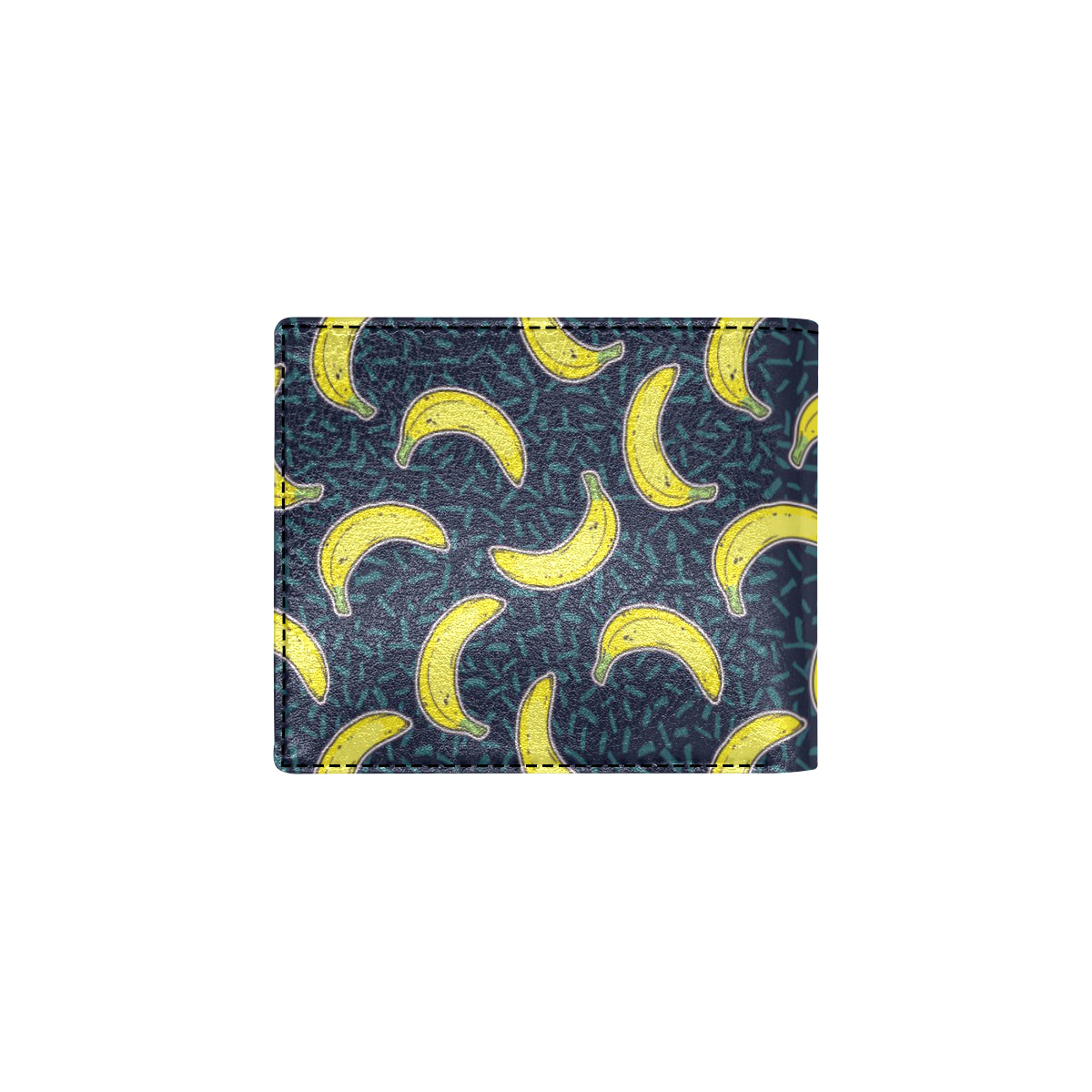 Banana Pattern Print Design BA09 Men's ID Card Wallet