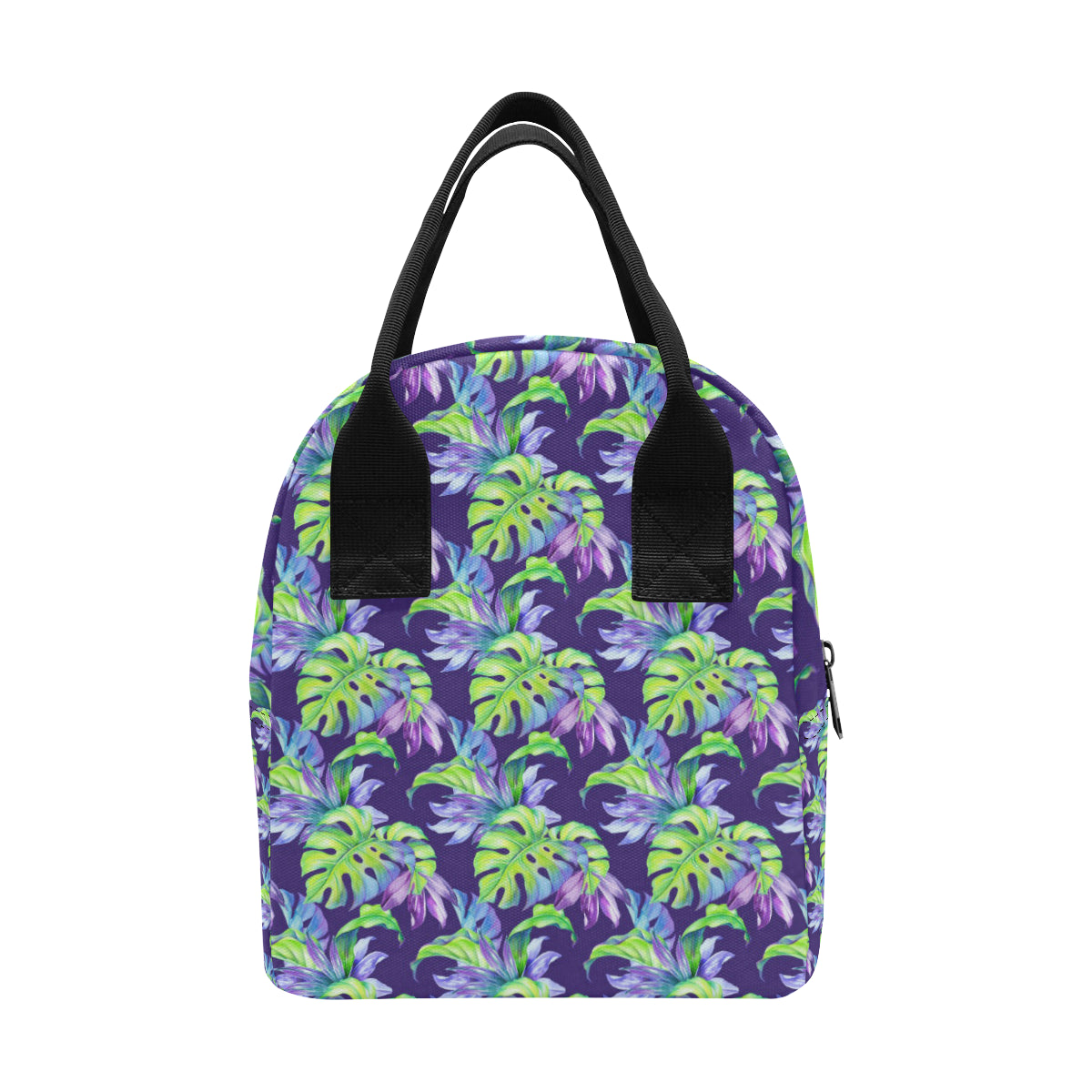 Tropical Flower Pattern Print Design TF019 Insulated Lunch Bag