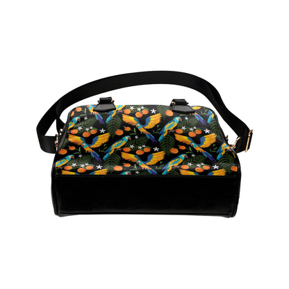 Macaw Pattern Print Design 03 Shoulder Handbag