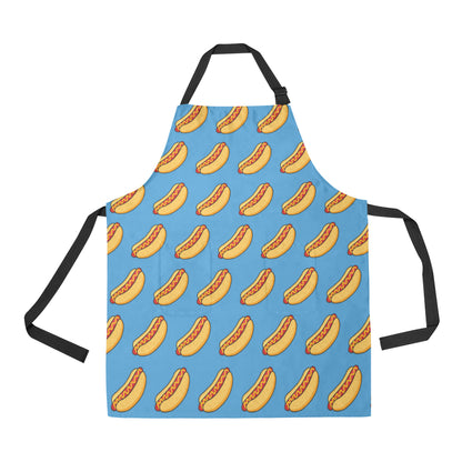 Hot Dog Pattern Print Design 02 Apron with Pocket