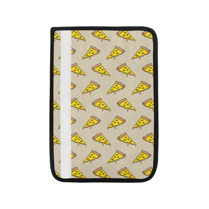 Pizza Pattern Print Design A04 Car Seat Belt Cover