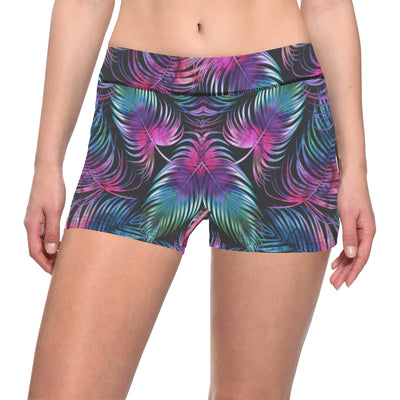 Palm Leaves Pattern Print Design PL010 Yoga Shorts