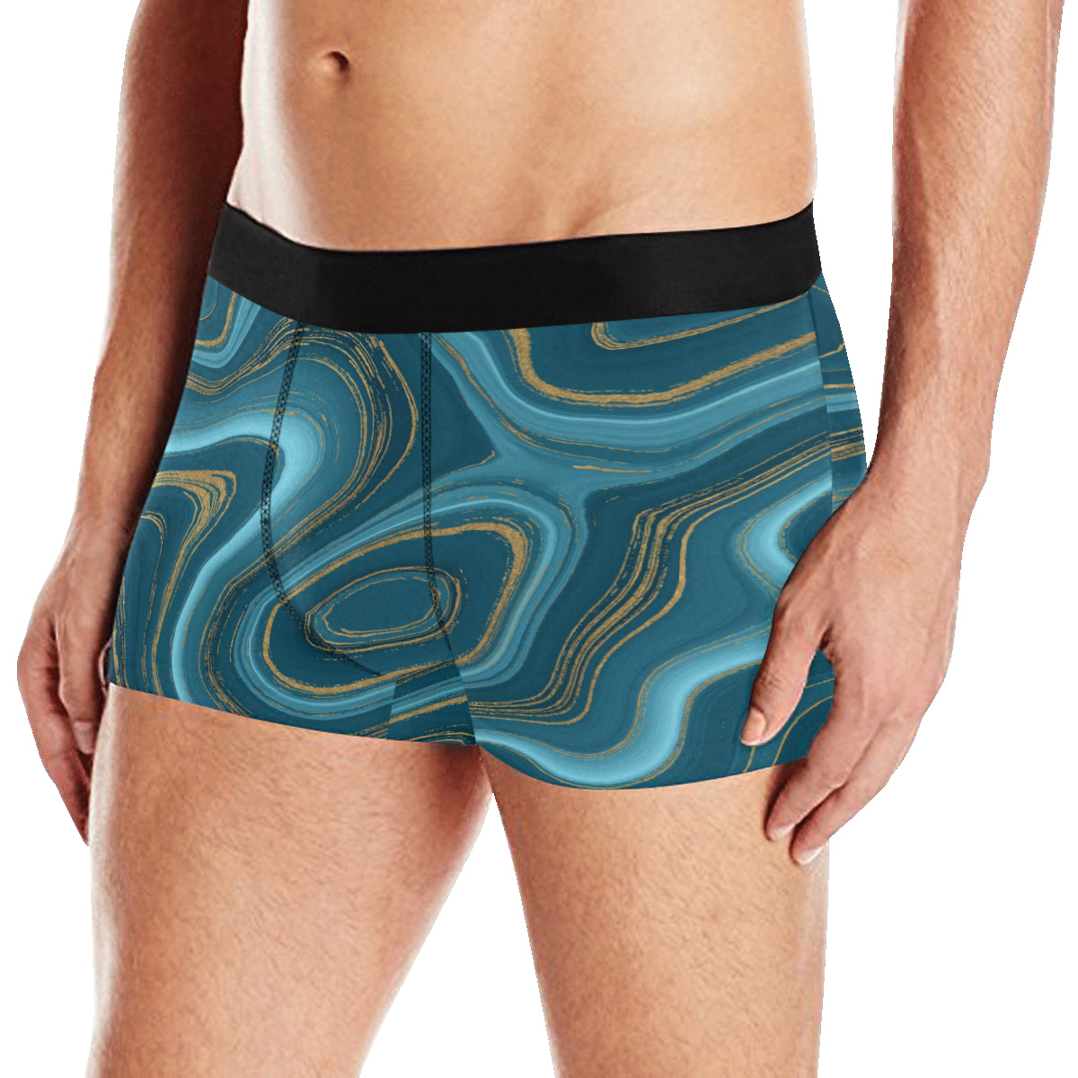 Liquid Pattern Print Design 04 Men's Boxer Briefs