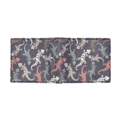 Gecko Pattern Print Design 02 Men's ID Card Wallet