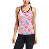 Cupcake Pattern Print Design CP05 Women's Racerback Tank Top