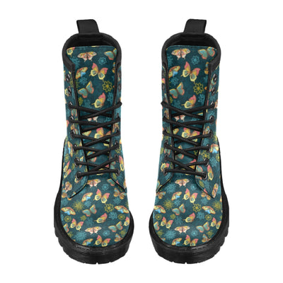 Butterfly Hand Draw Print Pattern Women's Boots