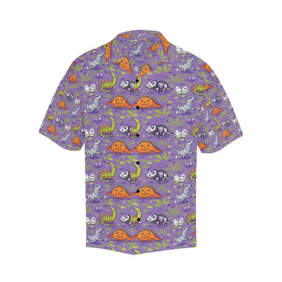 Zombie Dinosaur Print Design LKS302 Men's Hawaiian Shirt